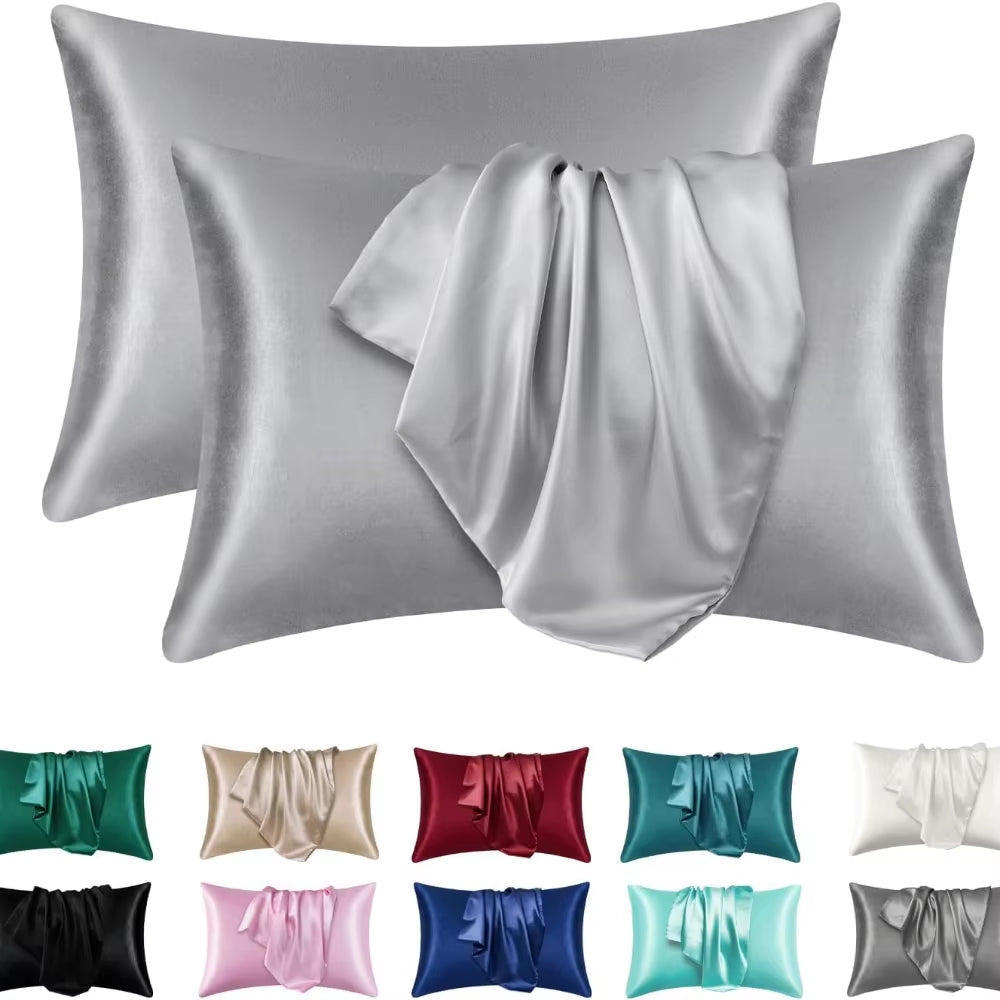 1Pc Boost Beauty Sleep Silky Satin Pillowcases: Cooling, Hair and Skin-Friendly, Easy-Care