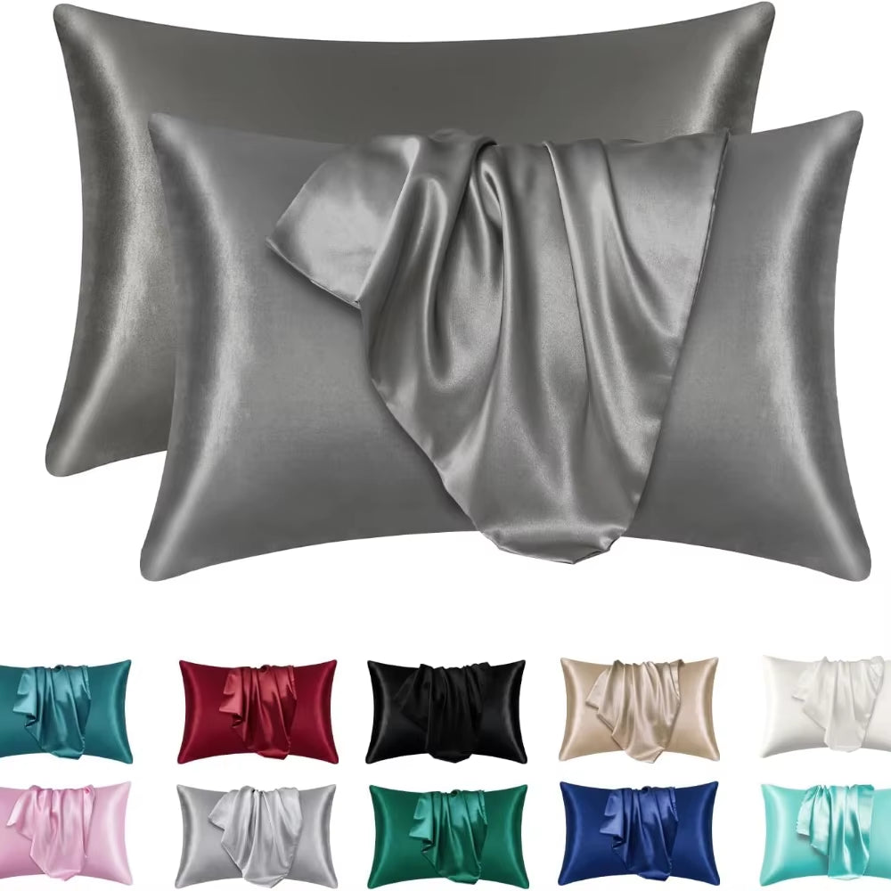 1Pc Boost Beauty Sleep Silky Satin Pillowcases: Cooling, Hair and Skin-Friendly, Easy-Care
