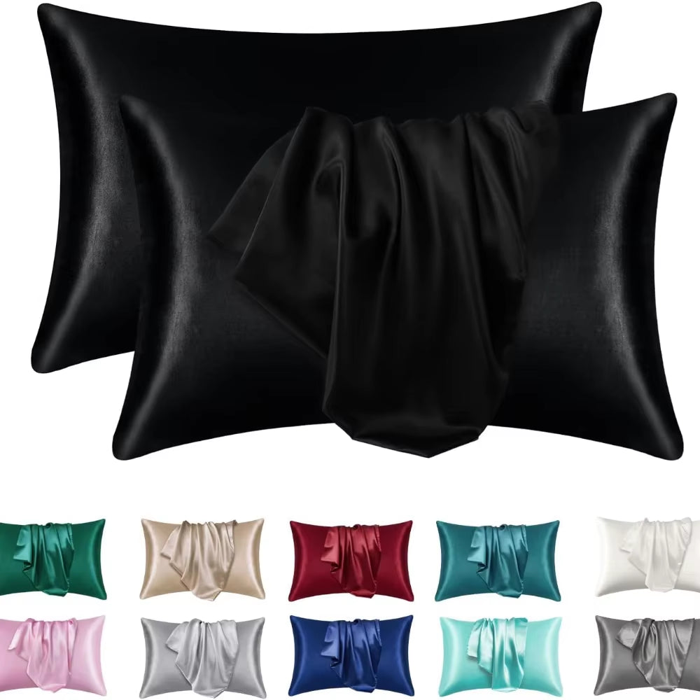 1Pc Boost Beauty Sleep Silky Satin Pillowcases: Cooling, Hair and Skin-Friendly, Easy-Care