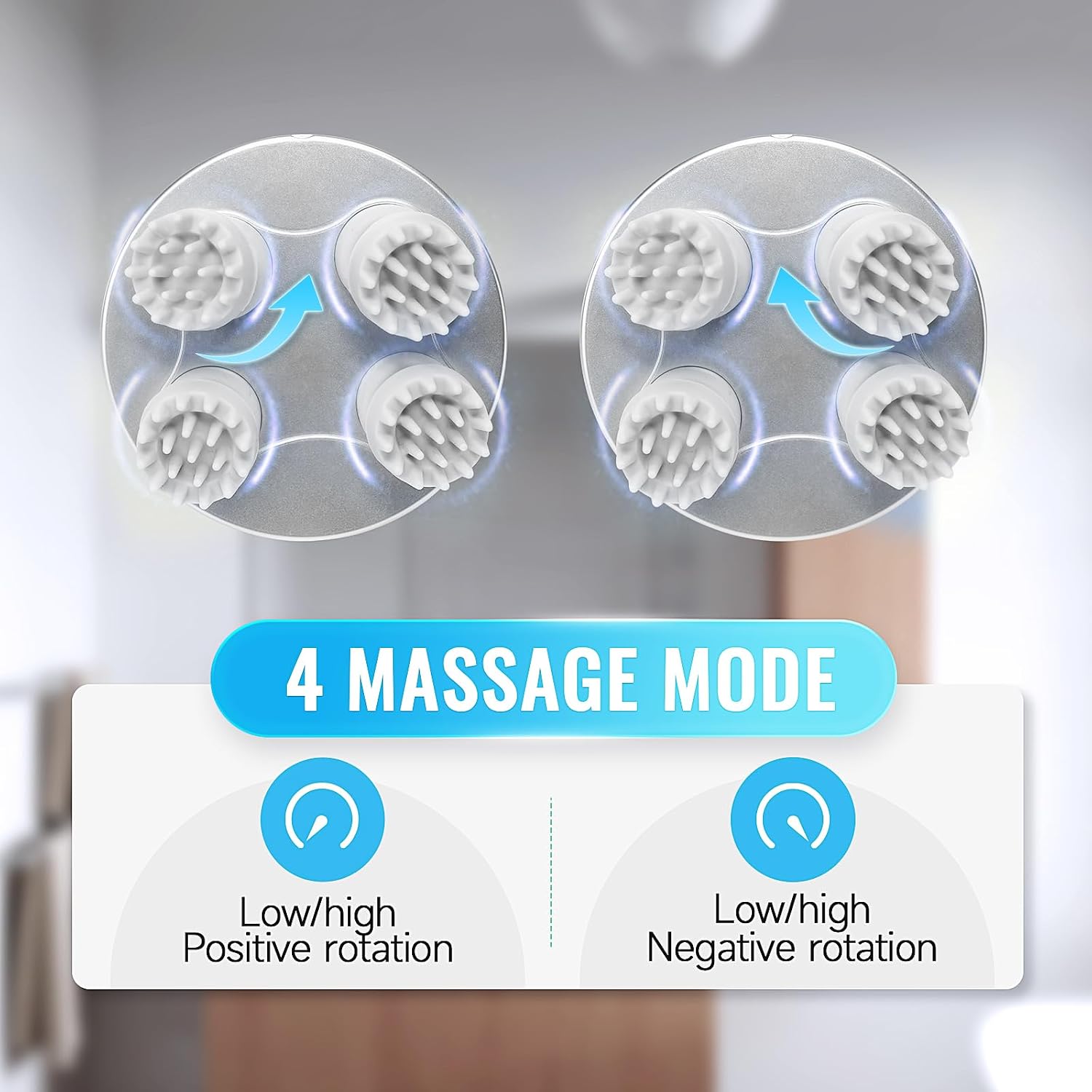 Electric Scalp Massager, Cordless Hair Scalp Massager
