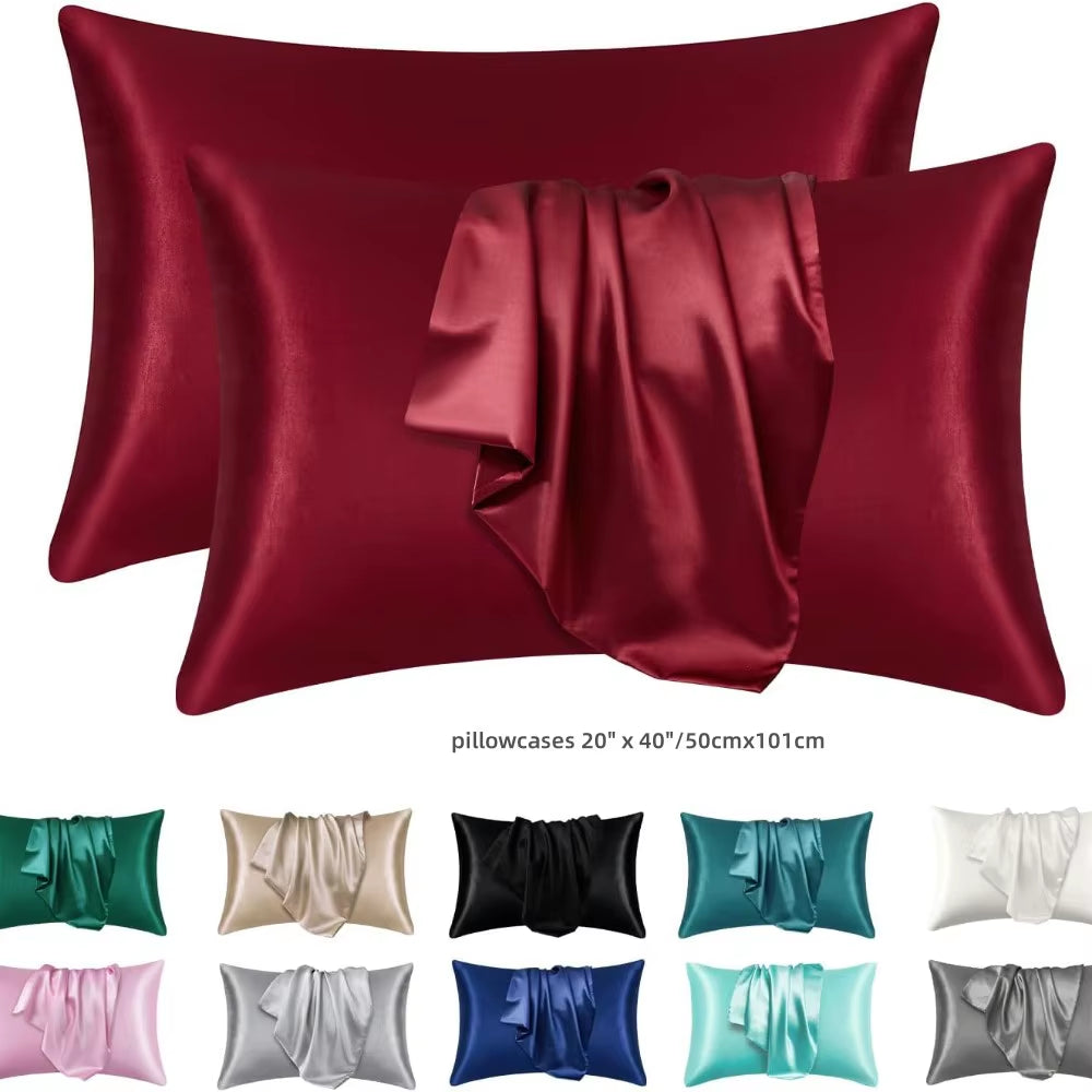 1Pc Boost Beauty Sleep Silky Satin Pillowcases: Cooling, Hair and Skin-Friendly, Easy-Care