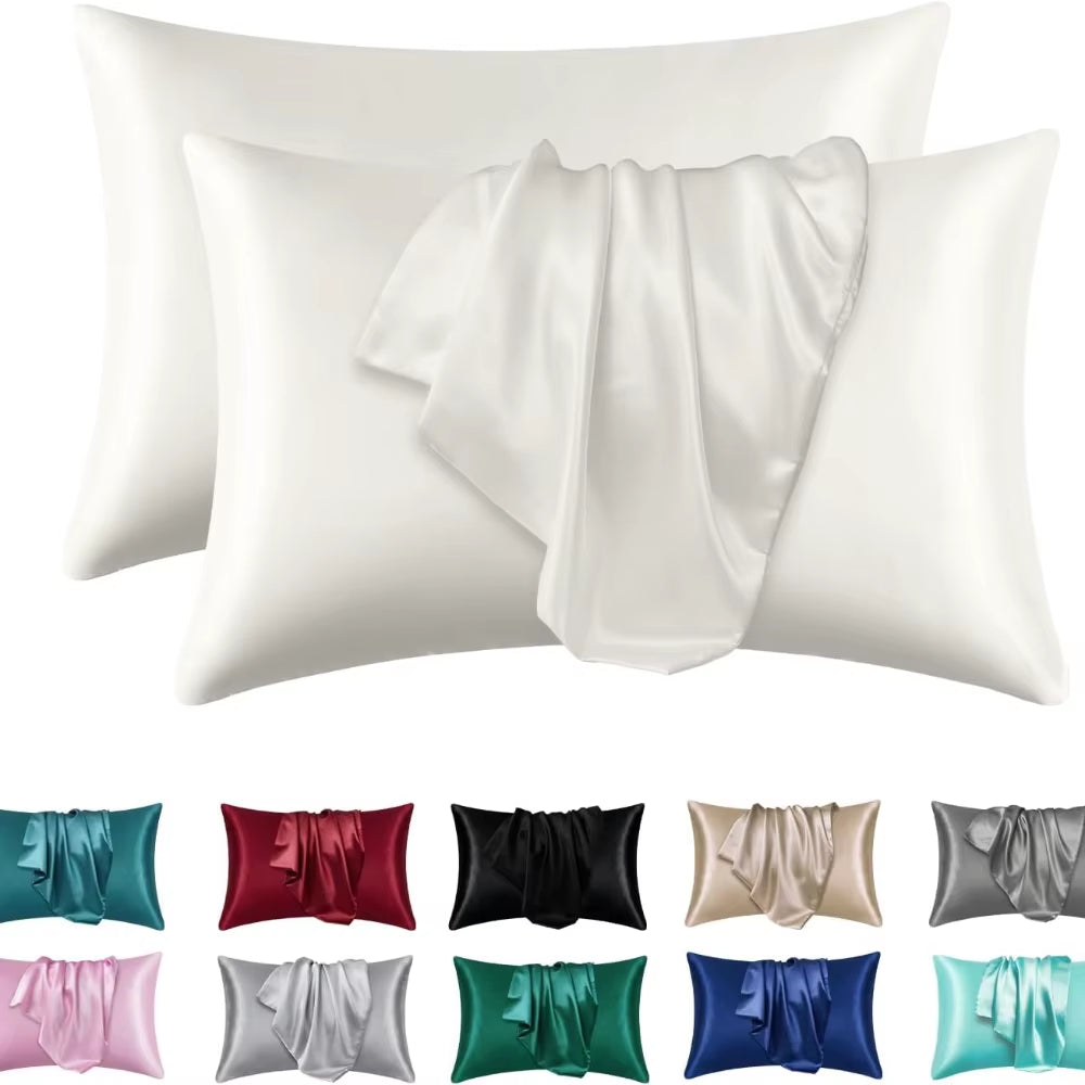 1Pc Boost Beauty Sleep Silky Satin Pillowcases: Cooling, Hair and Skin-Friendly, Easy-Care